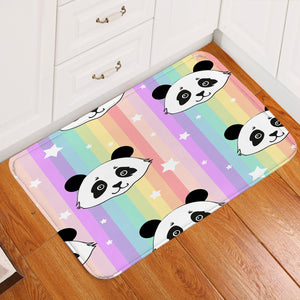 Panda Rainbow Door Mat