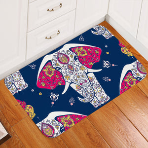 Ritual Elephants Door Mat