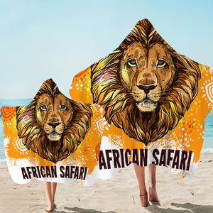 Safari Lion Hooded Towel