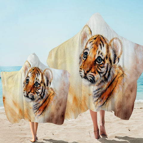 Image of Tiger Cub Hooded Towel