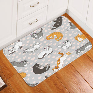 Kitty Things Gray Door Mat