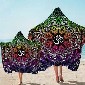 Ohm-centric Mandala Hooded Towel