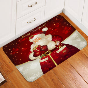 Red Christmas Door Mat