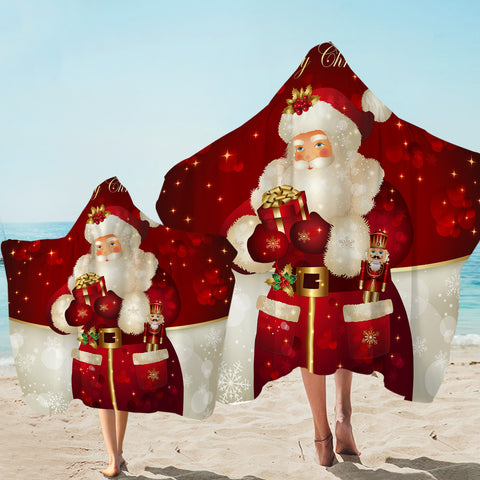 Image of Santa Claus Hooded Towel