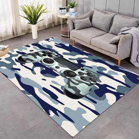 Image of Navy Camouflage Console GWBJ16679 Rug