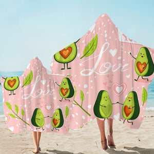 Lovely Avocado Hooded Towel