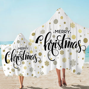 Xmas Bling Hooded Towel