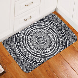 Plain Mandala Wheel Door Mat