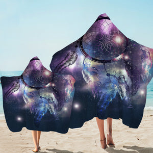 Mystery Dream Catcher Space Hooded Towel