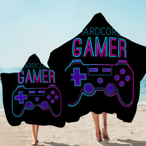 Hardcore Gamer Hooded Towel