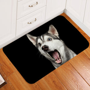 Hungry Husky Door Mat