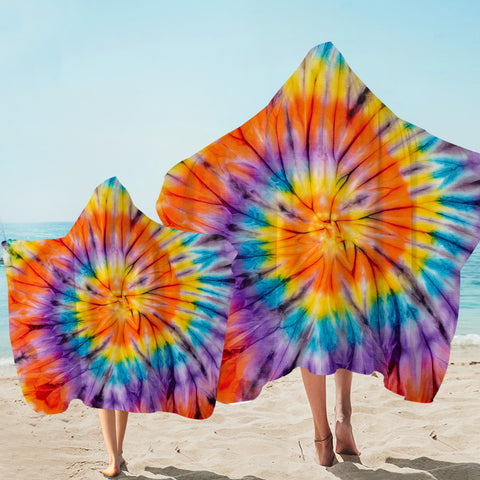 Image of Color Vortex Hooded Towel