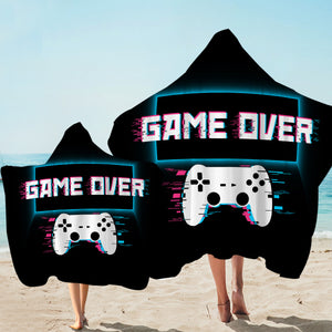 Game Over Console Hooded Towel