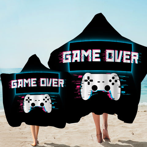Image of Game Over Console Hooded Towel