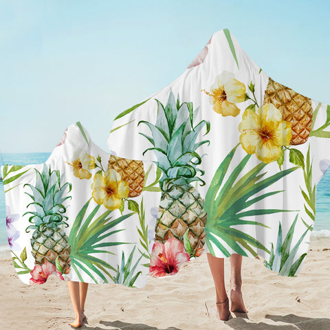 Image of Pineapple Patterns Hooded Towel