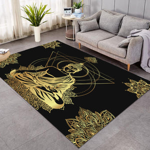 Glided Buddha Black GWBJ17161 Rug