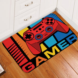 Gamer Red Console Door Mat