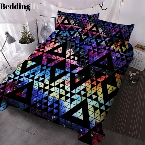 Image of Colorful Geometric Bedding Set - Beddingify