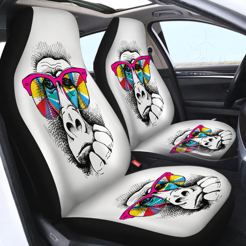 Image of Gorilla Face SWQT0677 Car Seat Covers