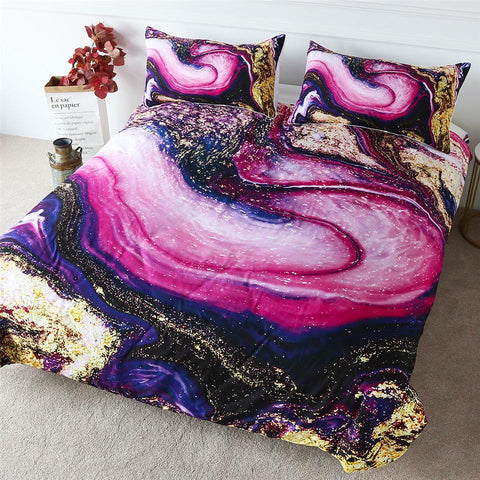 Image of Quicksand Marble Comforter Set - Beddingify