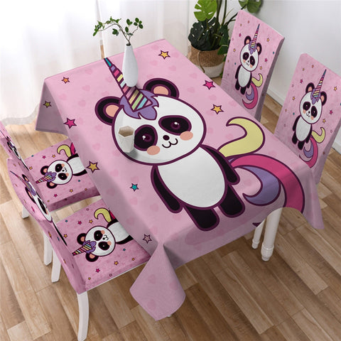 Image of Panda Kids Waterproof Tablecloth  04