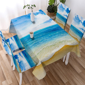 Beach Ocean Waterproof Tablecloth  06