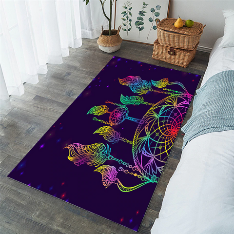 Image of Disco Color Half Mandala Rug