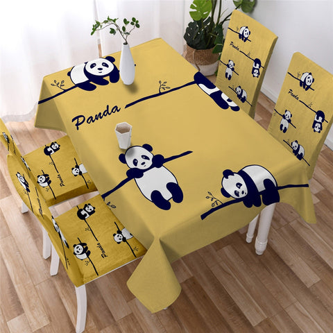 Image of Panda Kids Waterproof Tablecloth  06