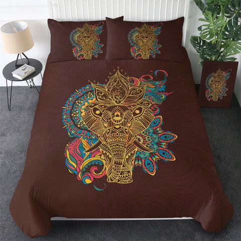 Image of Mandala Elephant Bedding Set 01