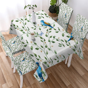 Ornate Ethnic Birds Tablecloth 02