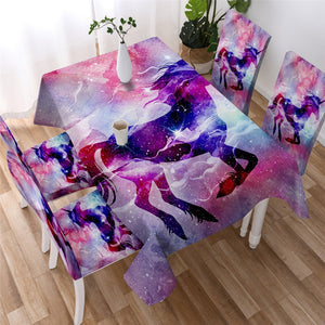 Floral Unicorn Waterproof Tablecloth  08