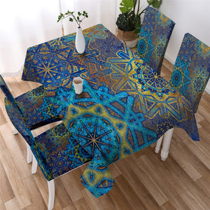 Bohemian Kaleidoscope Waterproof Tablecloth  02