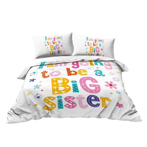 Image of To Be Big Sister Bedding Set Cartoon