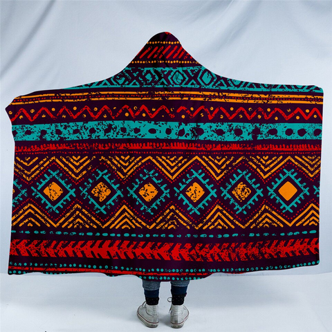 Image of Textile Themed Hooded Blanket