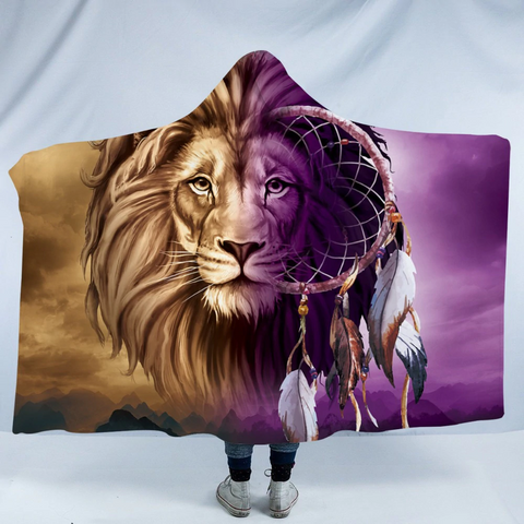 Image of Lion Dream Catcher Hooded Blanket - Beddingify