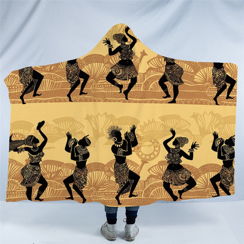 Image of Africa Dance Hooded Blanket