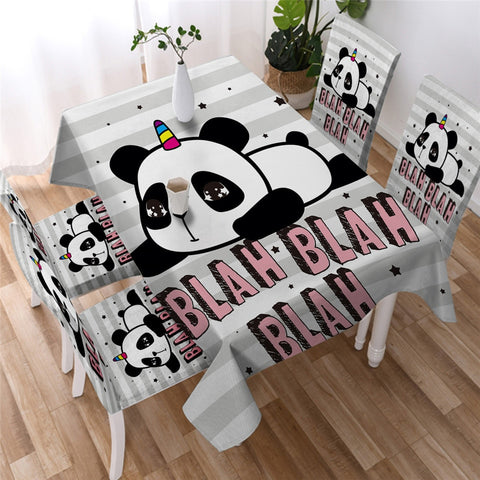 Image of Panda Kids Waterproof Tablecloth  05