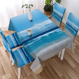 Beach Ocean Waterproof Tablecloth  01