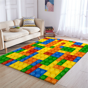 Tetris Game Pattern Rug