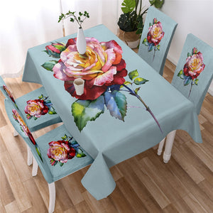 Colorful Rose Waterproof Tablecloth  08