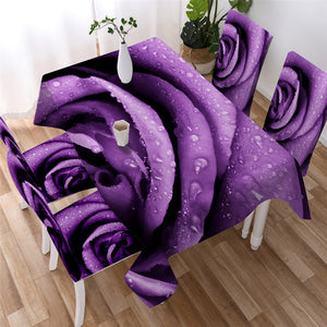 Colorful Rose Waterproof Tablecloth  03