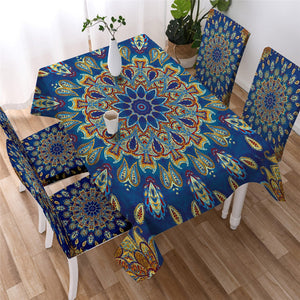 Bohemian Kaleidoscope Waterproof Tablecloth  08