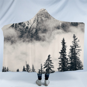Snowed Forest Hooded Blanket