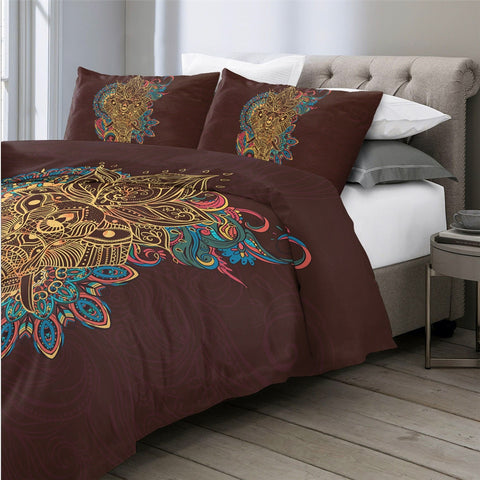 Image of Mandala Elephant Bedding Set 01