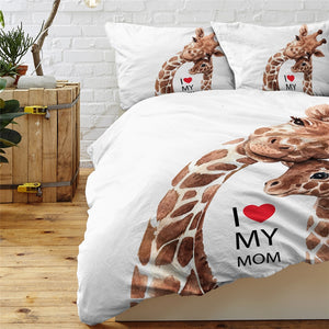 Giraffe Family Bedding Set Safari Animal