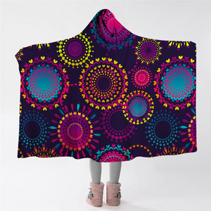 Fireworks Hooded Blanket