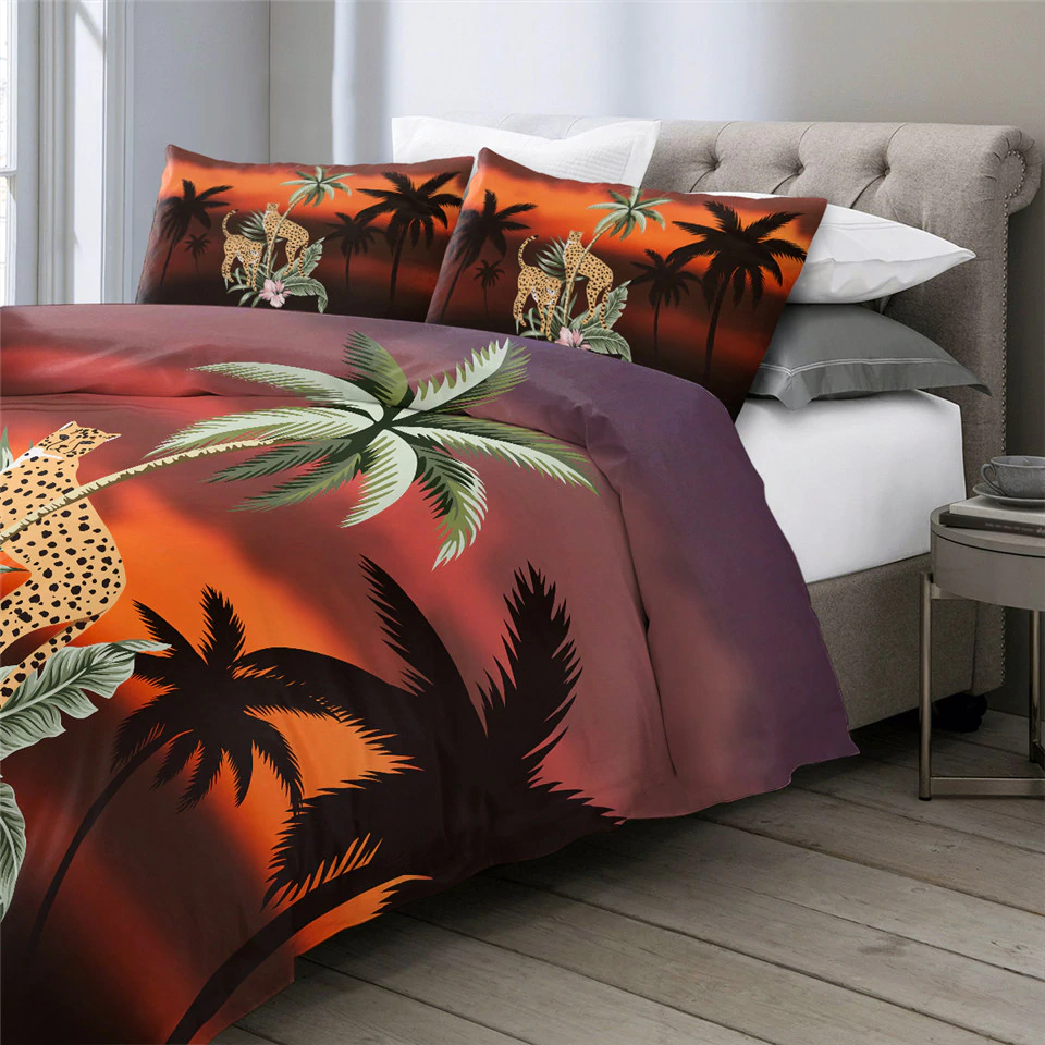 Sunset Cheetah Comforter Set - Beddingify