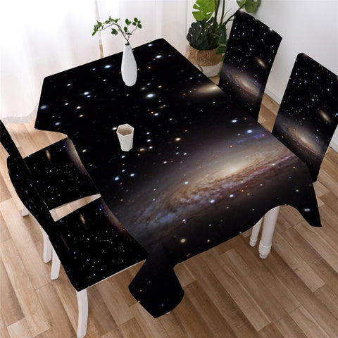 Image of Moon Star - Eclipse Rectangle Tablecloth 04