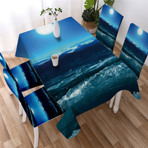 Beach Ocean Waterproof Tablecloth  02