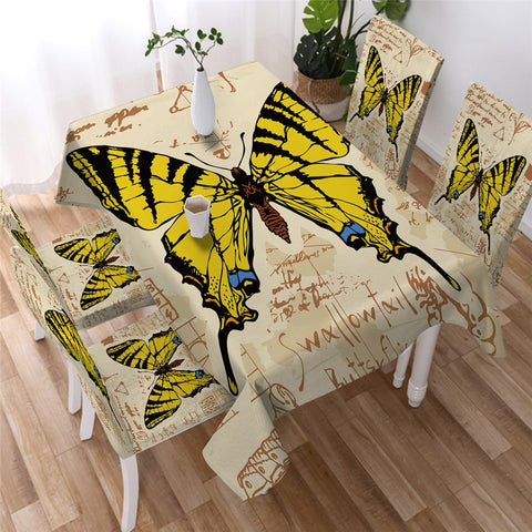 Image of Butterfly Waterproof Tablecloth  08